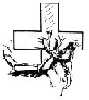 Caribou and cross logo, cropped to 89 x 100